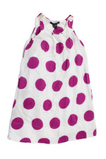 Little Marc Jacobs Girls Polka Dot Sleeveless Shift Dress Purple Size 8