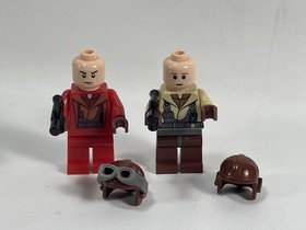 LEGO Naboo Fighter Pilot Minifigure 75092 sw0641 Star Wars CMF Lot Of 2 Retired