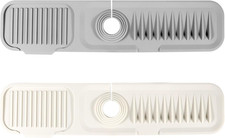 2 Pz Tappetino per Rubinetto in Silicone, Paraspruzzi per Lavello Da Cucina, Zru