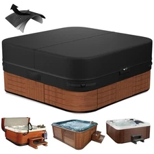 Outdoor Spa Cover 85x85 Inches - Easy Install Weather Resistant Protector