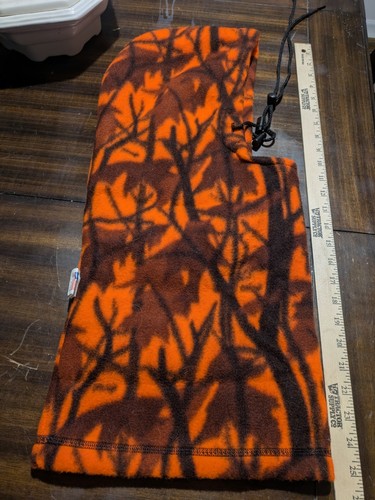 Hunting Beanie Full Hood Fleece Blaze Camo - Picture 2 of 6