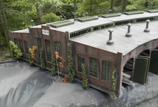 HO ROUNDHOUSE 6 Stall Roundhouse Built DETAILED, WEATHERED BY AN MMR