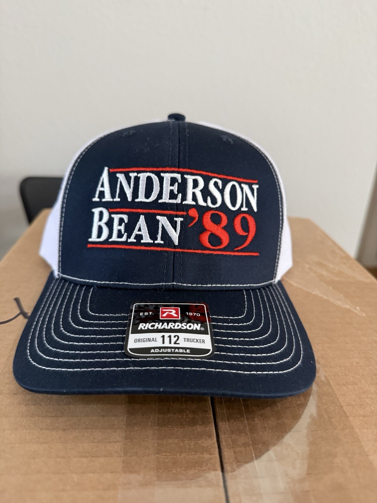Bean Adjustable Snapback Hat, Trucker Cap w/Ventilated Mesh Back & Snap Back ...