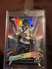 2024 TOPPS CHROME NFL FOOTBALL Bo Nix RC Future Stars Refractor