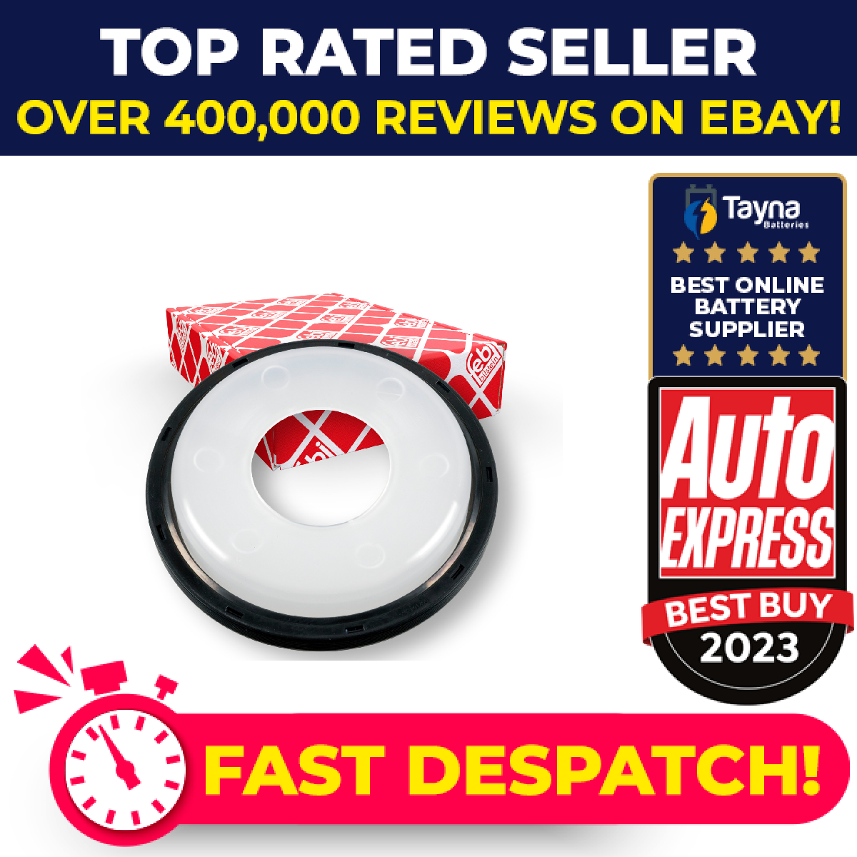 Crankshaft Oil Seal fits BMW M135 F40 2.0 Inner 2019 on B48A20E 11148602594 Febi