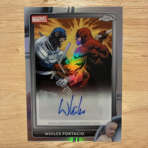 2026 Topps Chrome Marvel Whilce Portacio Artist Autograph - Daredevil #1 Variant