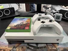 Microsoft Xbox One S 500GB White Console - With Game - Fully Working (read desc)