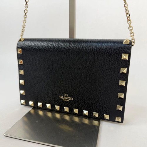 Valentino Garavani Rockstud Black Shoulder Bag New Unused Authentic 0515507
