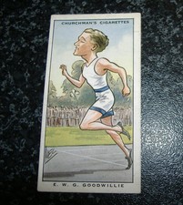 Churchman - Sporting Celebrities No3 - EWG Goodwillie, Athletics
