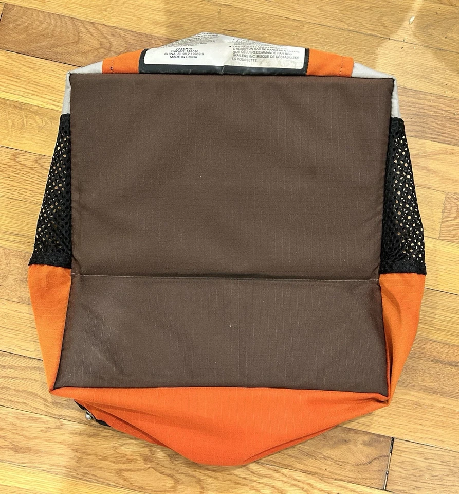 Cesta para cochecito BOB Revolution con tornillos naranja marrón bronceado crema (2006-2010?) Foto 2 de 3