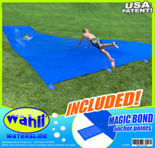 75ft Giant slip n slide.......backyard lawn tarp water slide - Wahii  