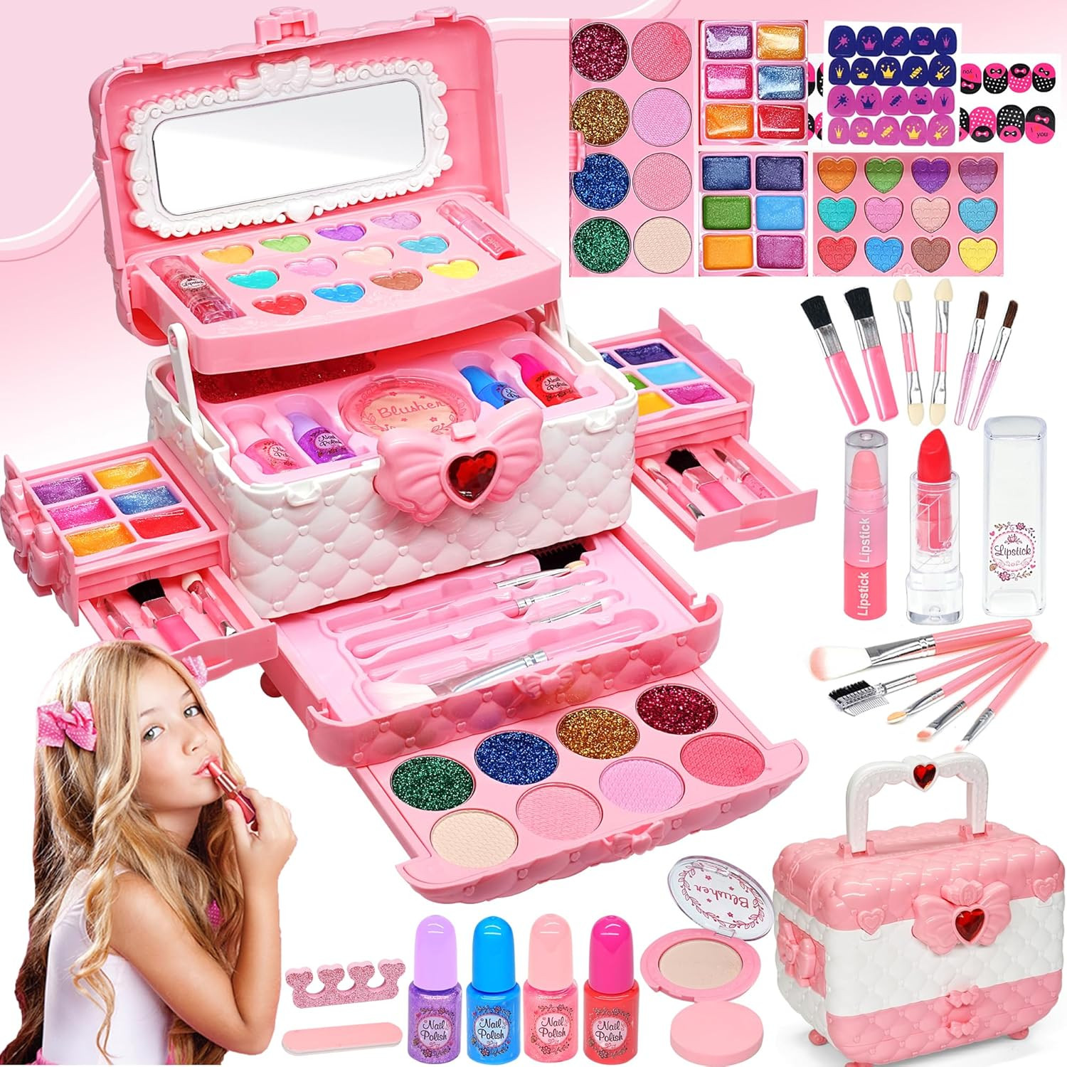 Kids Makeup Sets for Girls - Kids Makeup Sets for Girls 5-8, Maquillaje Para Ni&ntilde;