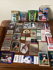 Oddball Baseball lot of cards, unopened packs, Tickets , Leaf Proof and more