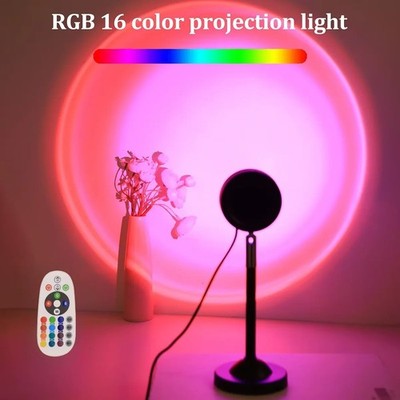 Sonnenuntergang Projektionslampe Regenbogen LED Nachtlicht Atmosphäre Fotografie Beleuchtung