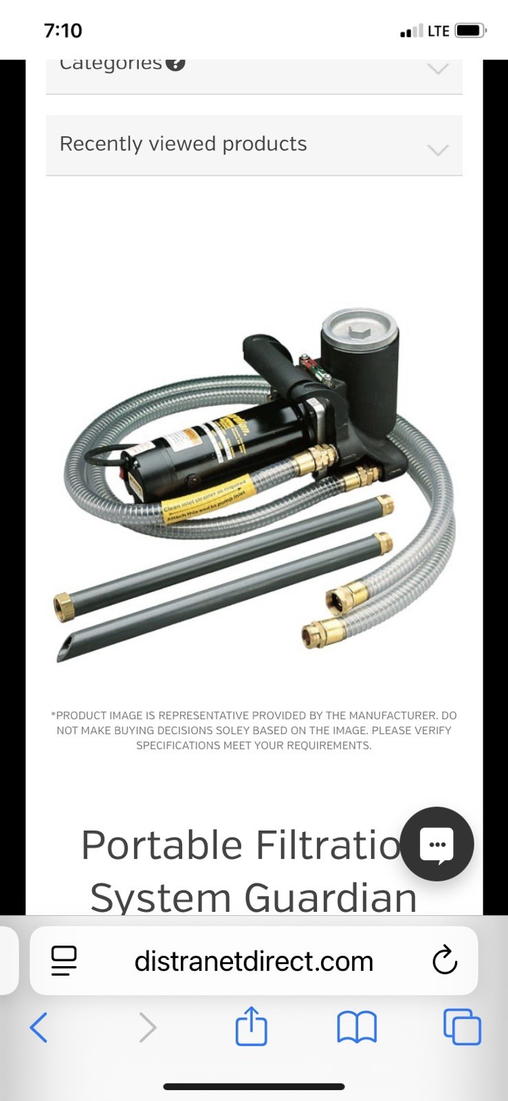 Parker Guardian Portable Filtration Pump