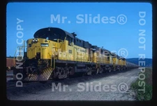 Original Slide Canada: Chemin De Fer Arnaud MLW/ALCO RS18 906 & 3 W/Train In1981
