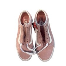 Vans Old Skool 8 Shoes Pink Canvas Suede Sneakers Lace Up Low Skate NWT