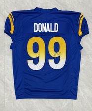 Aaron Donald Signed Los Angeles Rams Custom Pro-Cut Jersey - Beckett Witnessed