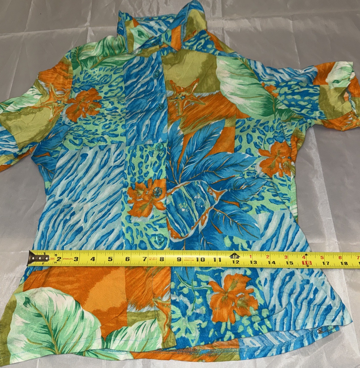 Draper's and Damon's Vintage Tropical Shirt Size: Medium image 3
