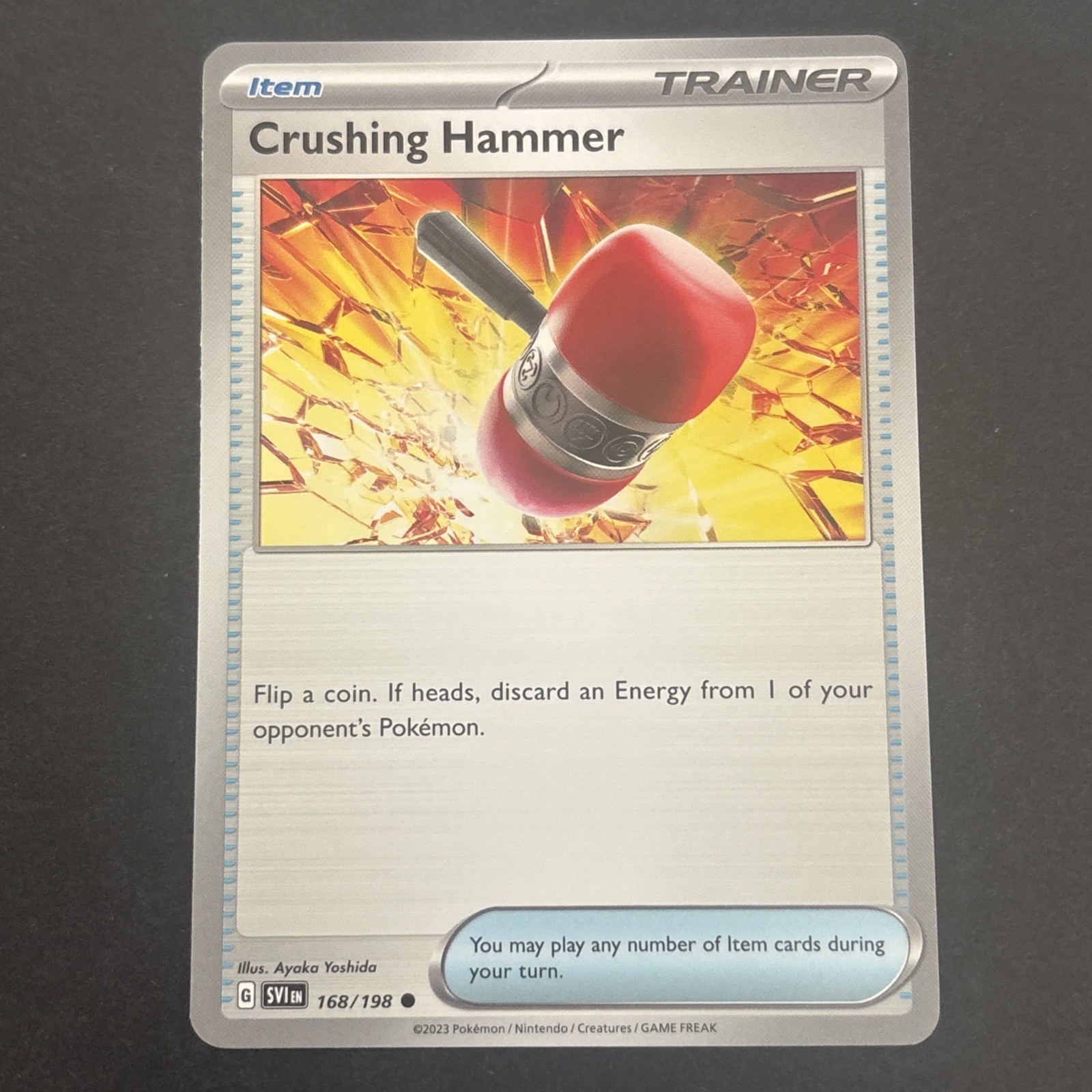 Crushing Hammer 168/198 Scarlet & Violet Base Set Regular Pokémon TCG 2023 NM