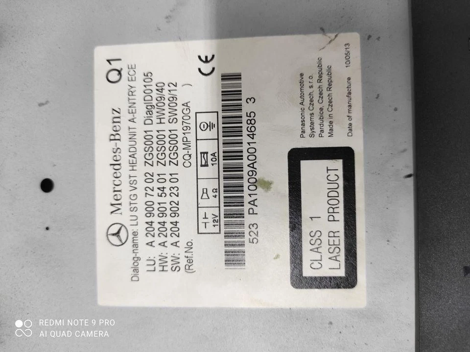 MERCEDES-BENZ C W204 Musik-Player mit GPS A2049007202 2.1 Diesel 2010 32971871 - Bild 2 von 4