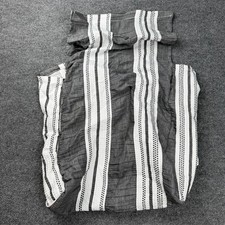 Nursing Cover Breastfeeding Apron Grey White Striped Breathable PEELING
