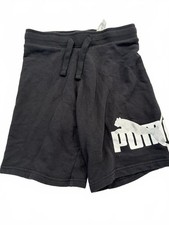 Puma Boys Black Fleece Shorts M