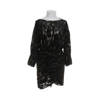 Zara Woman, Kleid, Größe: S, Schwarz/Gold/Mehrfarbig, Schlangenhaut, Samt #ahz
