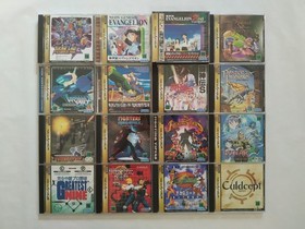 Sega Saturn Lot 16 Games Virtua Fighter 2 Panzer Dragoon Evangelion Gungriffon