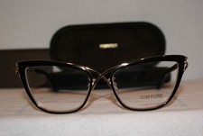 New Authentic Tom Ford 5272 Shiny Black/Gold 005 53-17-135 W Original Case 