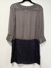 Rozae Nichols Dress Womens XS Sheer Dainty 100% Silk Quiet Luxury Retro Mod