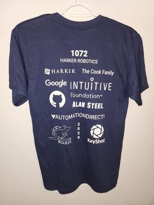 Hanes Unisex Harker 1072 Navy Blue T-shirt Size Small