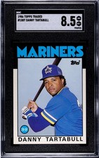 1986 Topps Traded - Danny Tartabull #108T - Seattle Mariners - SGC 8.5  NM MT+