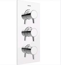 Bristan Prism Recessed Thermostatic Dual Control Shower Valve Two stopcocks 