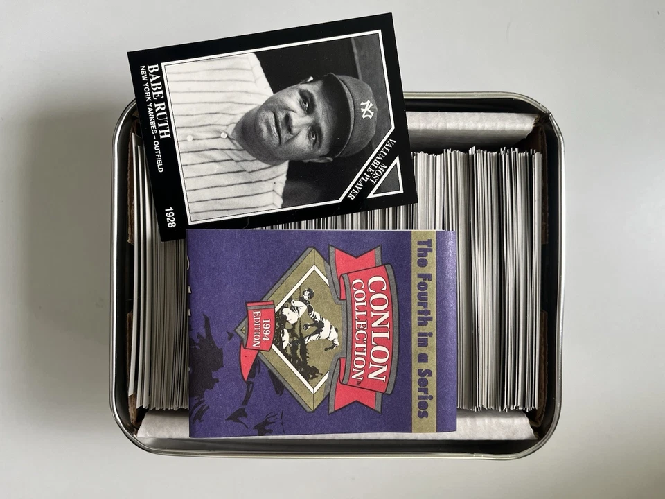 Colección Conlon Edición 1994 - Juego Completo de Cartas 330 MLB Caja Abierta Foto 3 de 3