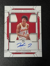 2022 Panini National Treasures Jalen Johnson #RMQ-JLJ Quad Patch 08/99 RC