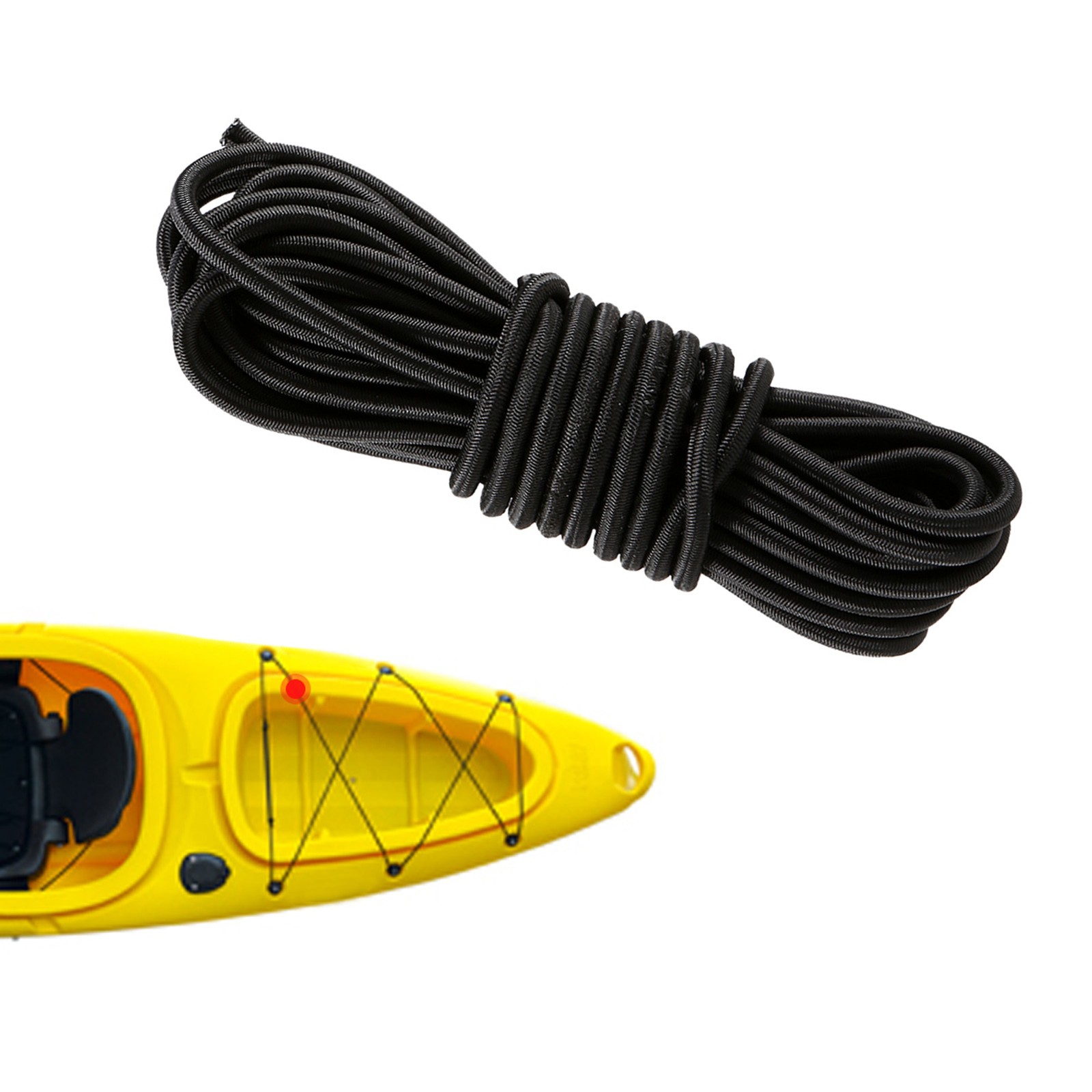 5 Meters 4mm / 5mm Kayak Boat Elastic Bungee Cord Rope