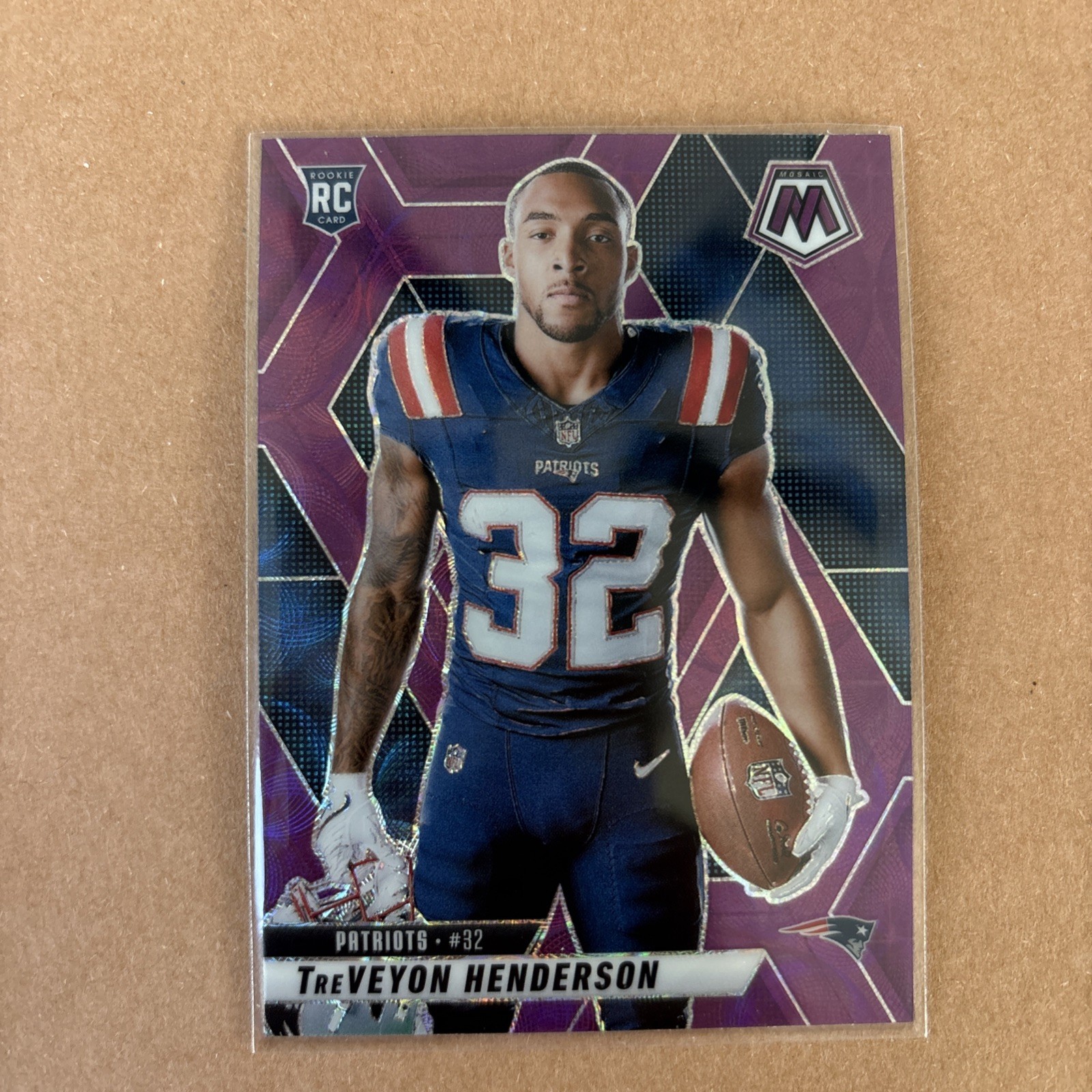 2025 Panini Mosaic Rookie Variations TreVeyon Henderson #278 Purple Scope (RC)