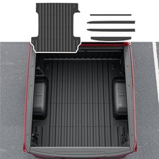 5.8FT Bed Mat Compatible with 2019-2026 Chevy Truck Bed Mat Truck Bed Rail Cap