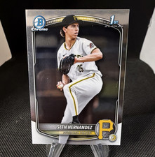 Topps 2025 Bowman Draft Chrome 1st Bowman Rookie Seth Hernandez Pirates BDC-25