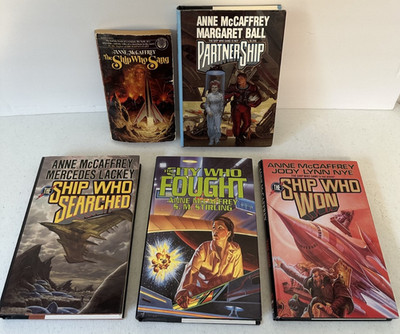 Anne McCaffrey The Ship Who Sang Brain Brawn series 5 set HCDJ Nye Lackey Ball