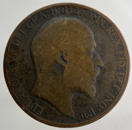 1902 Edward VII Half Penny — photo from another recent sale