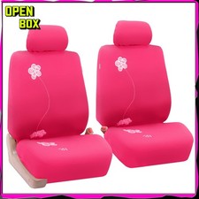 Front Set Cloth Car Seat Covers Low Back Car Seats Removable Headrest