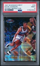 Kevin Johnson 1997 Bowman's Best ATOMIC REFRACTOR #44 PSA 9 POP 3