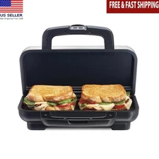 700 W Hot Sandwich Maker Nonstick Plates Grilled Cheese Panini Quick Easy Clean