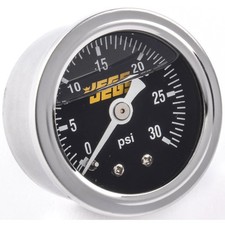 Jegs Fuel Pressure Gauge 1 12 In. Diameter Liquid Filled