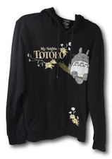 My Neighbor Totoro Hoodie Size: SM Black Embroidered Soft Studio Ghibli Anime