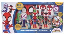 Marvel Spidey and His Amazing Friends Wooden Magnetic Activity, Storage Case wit