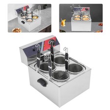 Commercial Pasta Cookers Electric Noodle Cooking Machine w/ 4* Strainer Baskets