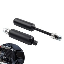 4.5"  Left & Right Crash Bar Shock Frame Sliders Mounts For Harley Dyna 06-17